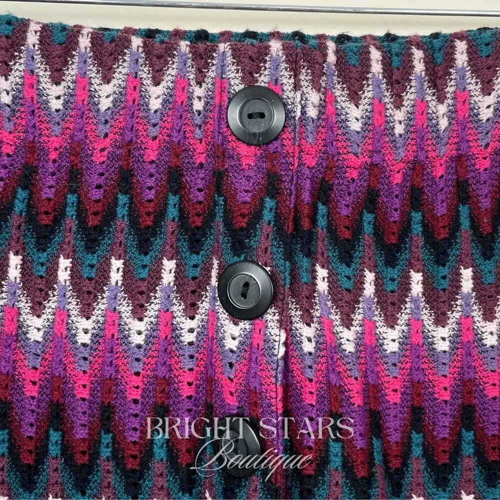 Rare Purple Chevron Mini Skirt ASO Sally Malik Being Human Meaghan Rath Bohemian